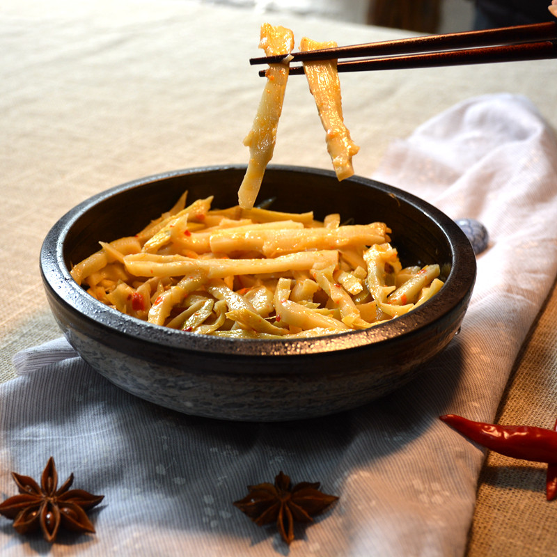 忆漓江 桂林米粉 酸辣笋尖  酸笋 零食即食下饭菜酸笋尖袋装320克