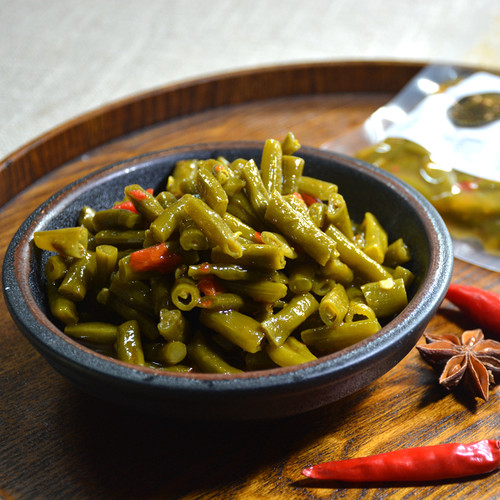 忆漓江 酸辣豆角正宗农家泡酸豇豆螺蛳粉配料下饭小菜独立袋装 - 封面