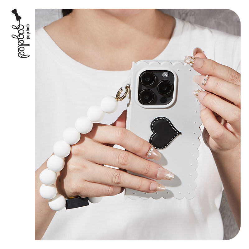 香港Popbob爱心手机壳适用苹果15Promax iPhone15Pro手机保护壳