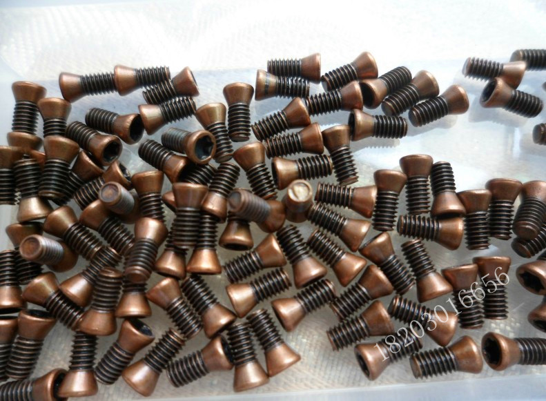 梅花螺丝数控配件铣车刀杆刀盘刀片刀把螺丝刀杆螺丝古铜色12.9级