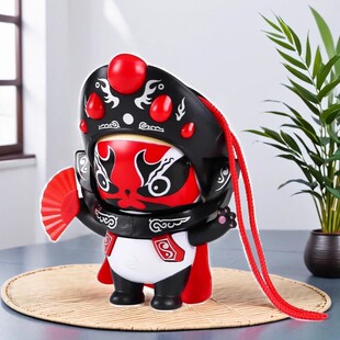 川剧变脸娃娃正版儿童小玩具小公仔四川特色国潮熊猫网红哄娃玩偶