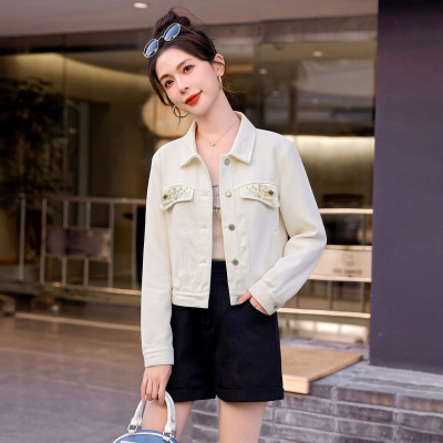 2026春季新款女装短款上衣气质时尚夹克牛仔百搭休闲短外套LH6009