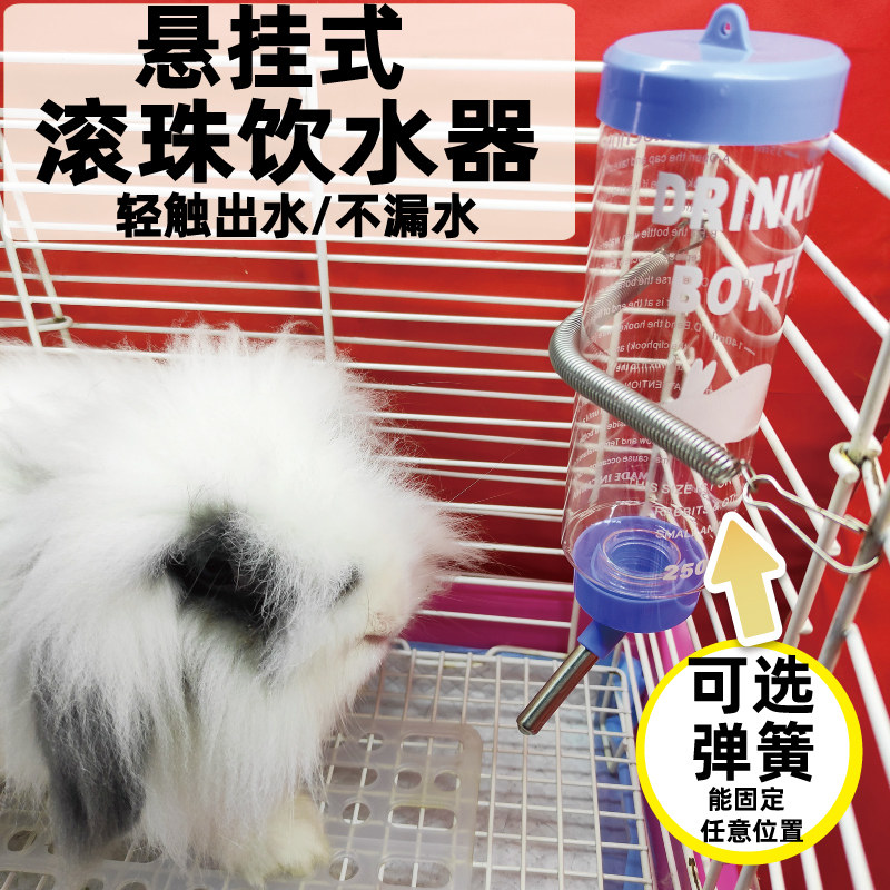 兔子专用水壶滚珠水壶兔喝水器兔兔喂水器小兔子水壶荷兰猪饮水器