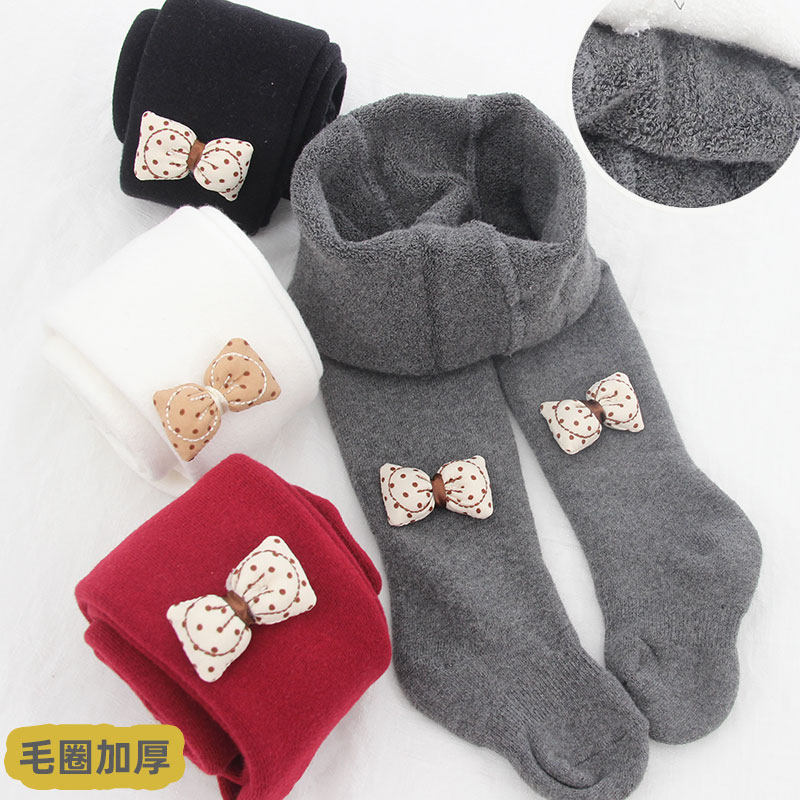 婴儿打底裤加厚毛圈保暖儿童连裤袜女宝宝棉质春秋冬季女童连脚裤,童装/婴儿装/亲子装,儿童袜子(0-16岁),淘宝优惠券,粉丝福利购,淘宝优惠卷