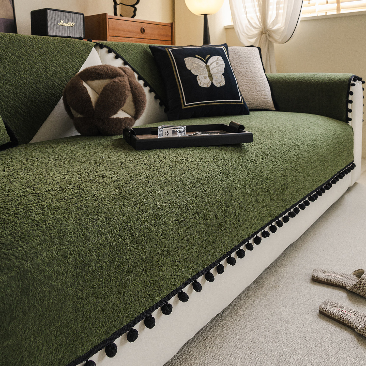 中古风沙发垫2025新款四季通用沙发坐垫高级感法式防滑套罩盖布巾,居家布艺,沙发垫,淘宝优惠券,粉丝福利购,淘宝优惠卷