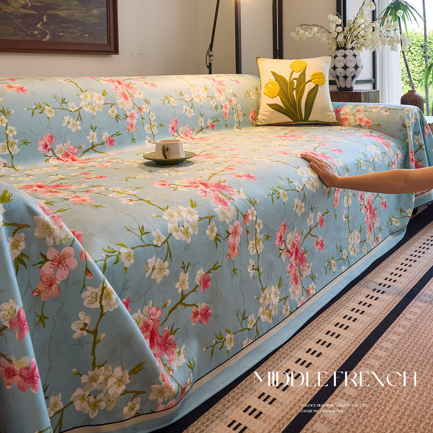 中古法式防猫抓沙发盖布沙发巾一整张全盖毯四季通用防滑套罩垫子,居家布艺,沙发垫,淘宝优惠券,粉丝福利购,淘宝优惠卷