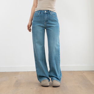 3.5 8pm上新/新品95折优惠/复古色青蓝四面弹牛仔裤