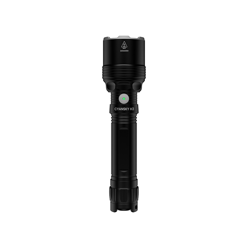 CYANSKY H3V2.0三色光红绿白光强光手电彩光搜索救援户外便携