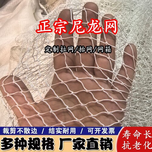 白色尼龙网定制鱼苗隔离网箱