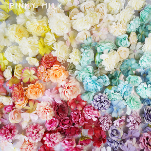 PM痛包玫瑰仿真假花绢花组合材料装 饰包配件谷子美化拍照道具套餐