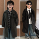 大衣男孩 儿童洋气中长款 帅气男童风衣外套英伦风2026新款 春秋韩版
