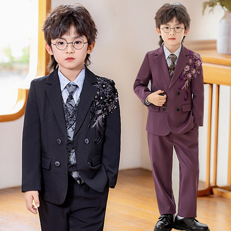 儿童西装套装男童韩版高级感花童礼服时髦男孩主持人走秀演出西服,童装/婴儿装/亲子装,西服/小西装,淘宝优惠券,粉丝福利购,淘宝优惠卷