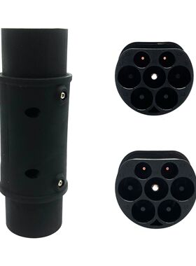 新能源充电桩转接头欧标转国标电动车T2转GBT适配器