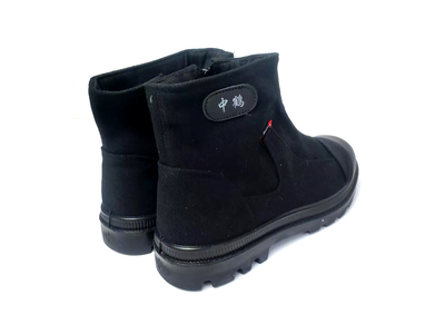 帆布鞋/司机一脚蹬防尘拉链煤矿/开车耐磨软底高腰软底布鞋马丁鞋