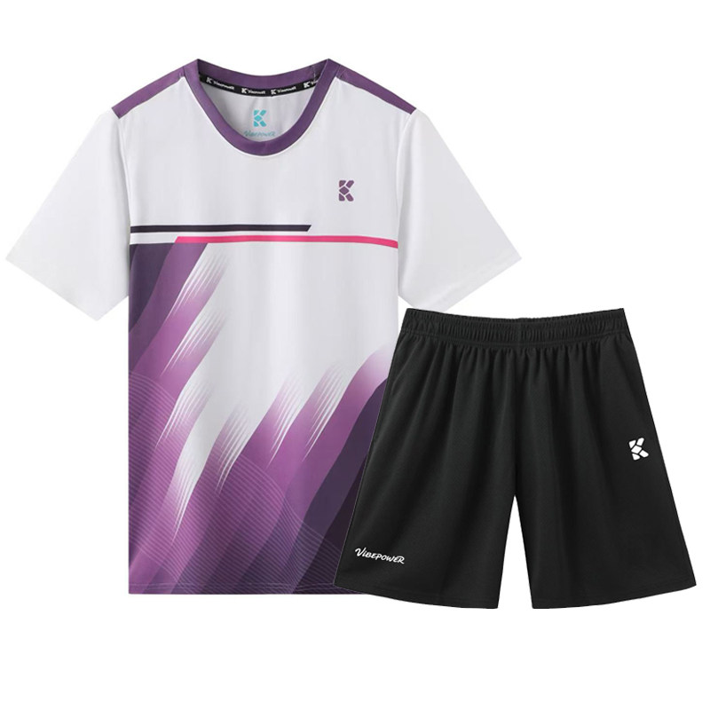 2026新款羽毛球服男女韩版短袖比赛训练运动T恤速干透气定制印字