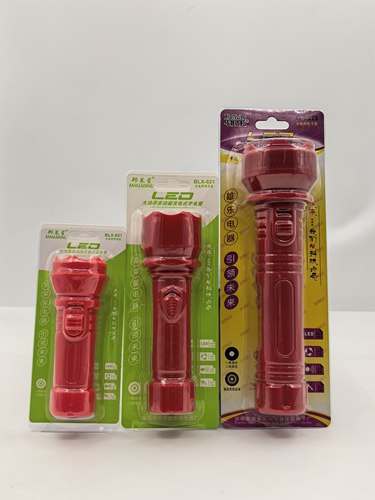 可充电家用LED礼品新娘结婚喜庆红色手电筒强光便携带户外手电