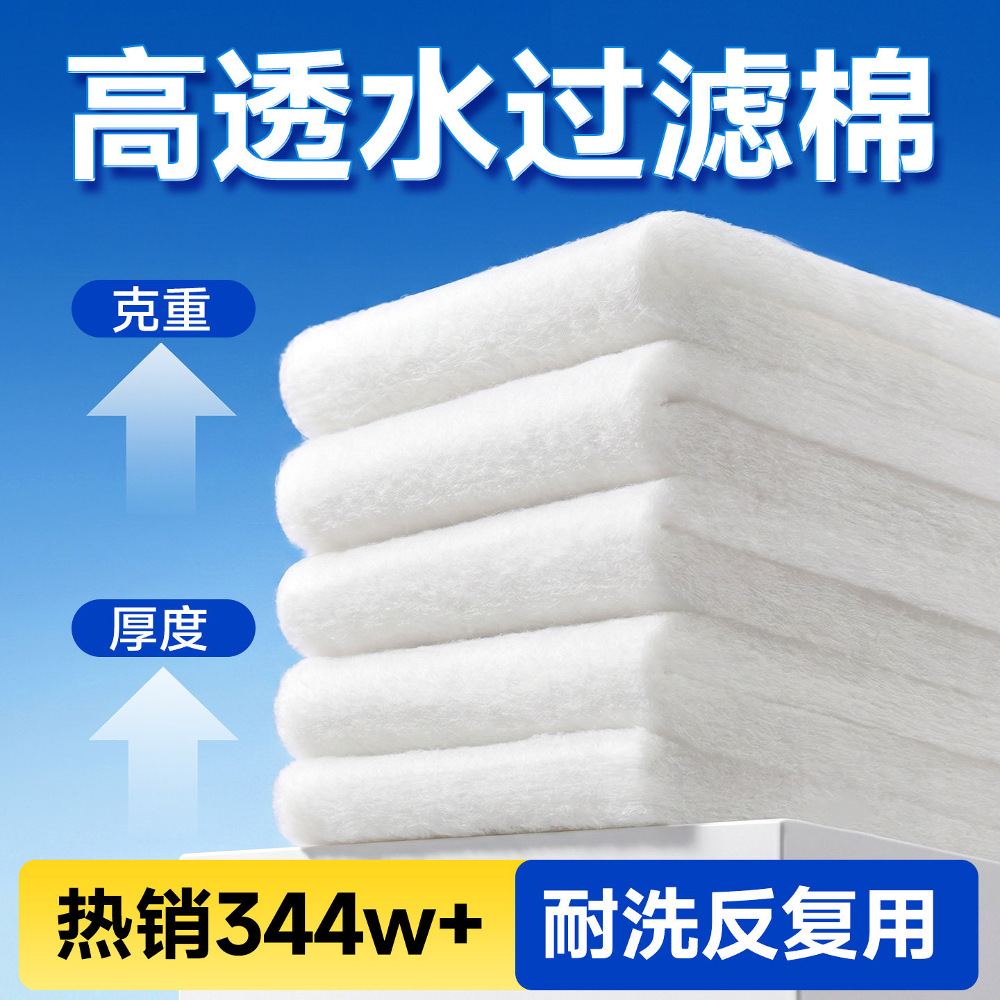 【热销344w】高密度超透水过滤棉图片