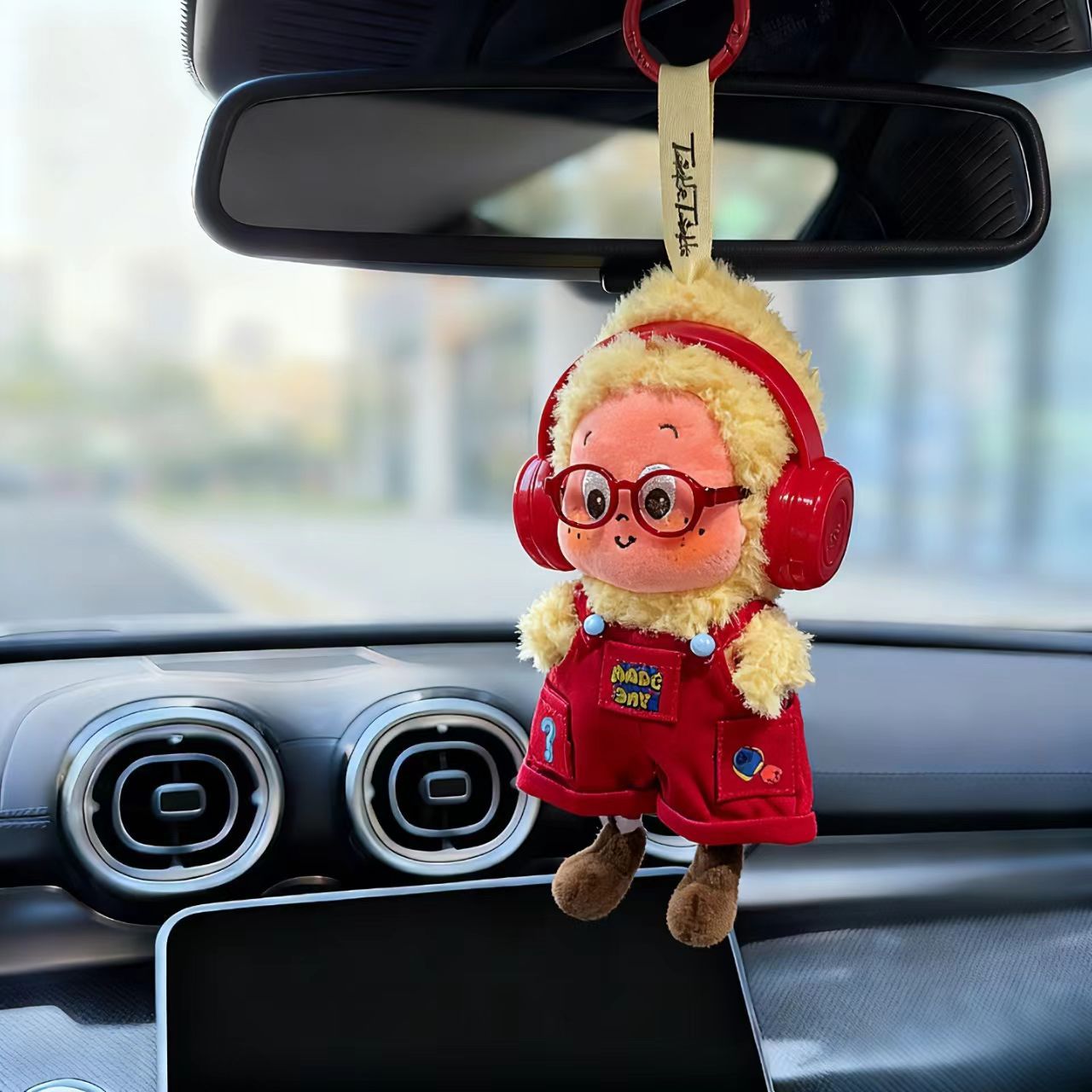 卡通小星人搪胶钥匙扣情侣礼物