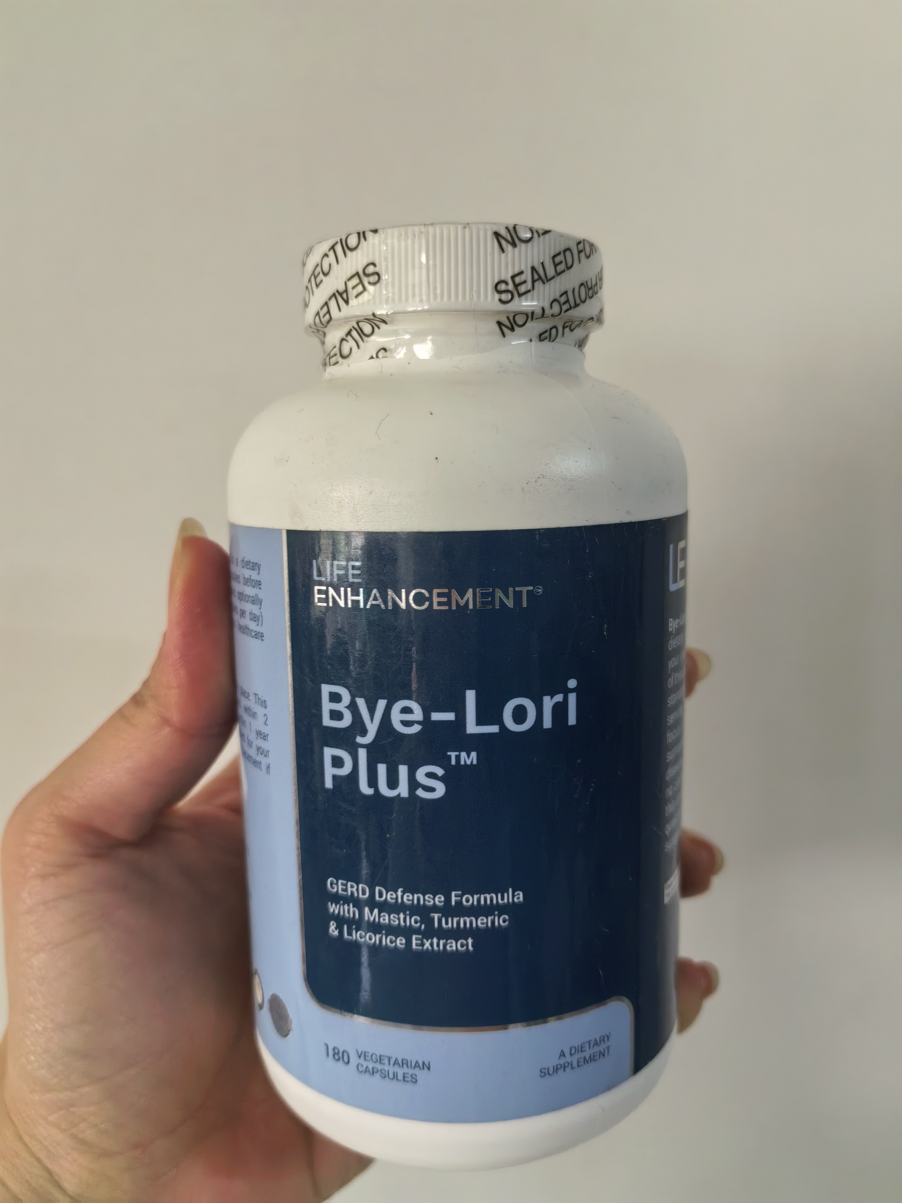 美国Life Enhancement Bye-Lori肠胃健康胃酸反流乳香剂180粒