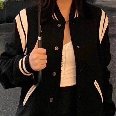 SLP风格棒球服情侣短外套