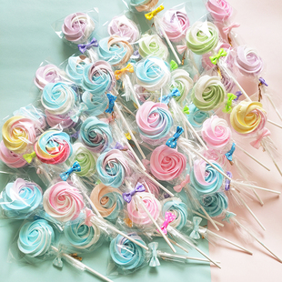 三八蛋白糖蛋糕装饰摆件可食用马琳糖派对装饰烘焙马林糖插件礼盒