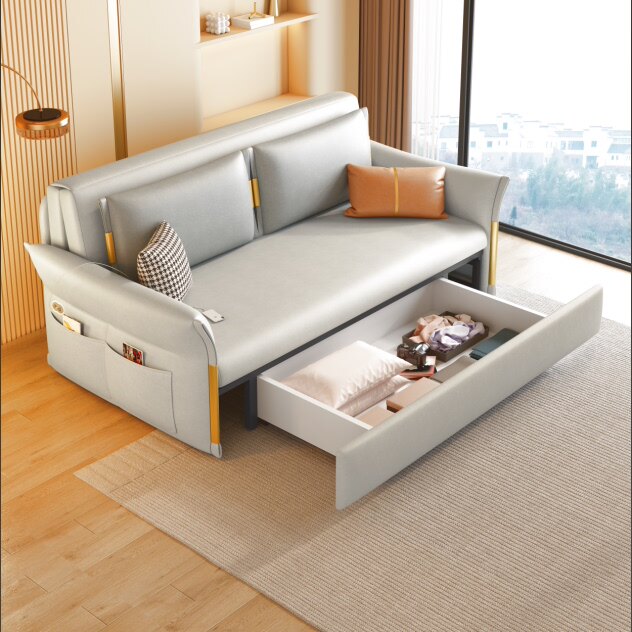 智能电动沙发床两用小户型客厅书房单双人可折叠多功能伸缩沙发床