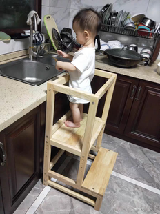 婴幼学习塔蒙氏宝宝台阶凳洗手梯洗漱踩脚垫脚凳踏脚儿踏脚童扶手