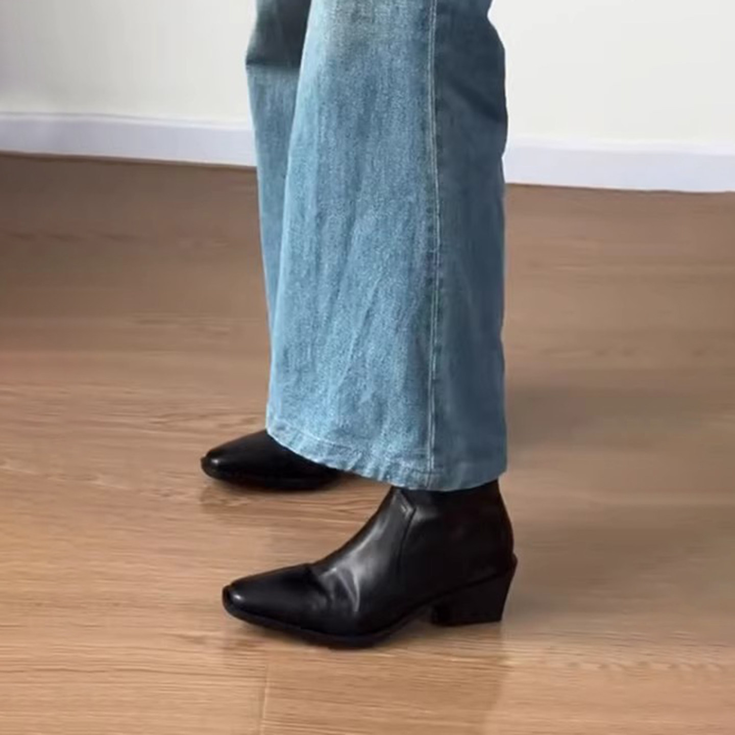 牛皮~英伦风复古方头粗跟马丁靴女2026新款冬季加绒短靴切尔西靴,女鞋,时装靴,淘宝优惠券,粉丝福利购,淘宝优惠卷