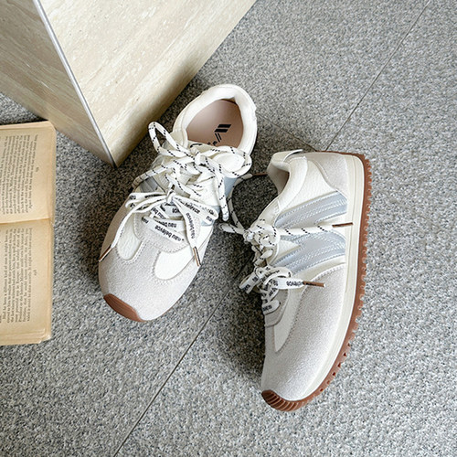 系带厚底增高百搭时尚防滑德训鞋