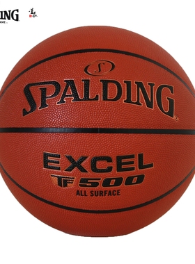 斯伯丁篮球TF-500吸湿表皮室内外耐磨比赛用球成人7号篮球76-797Y