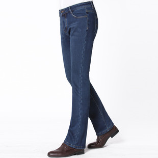 牛仔微喇叭裤 男式 新款 潮加绒加厚小喇叭裤 男牛仔裤 韩版 22冬季