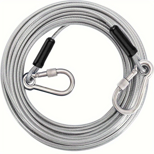 狗狗牵引绳加长拴狗链子钢丝绳防咬狗链小型犬栓狗绳子大型犬狗绳