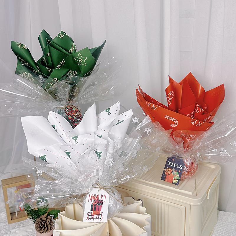 包苹果纸平安夜包装纸