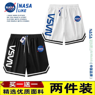 NASA五分裤美式宽松百搭篮球裤