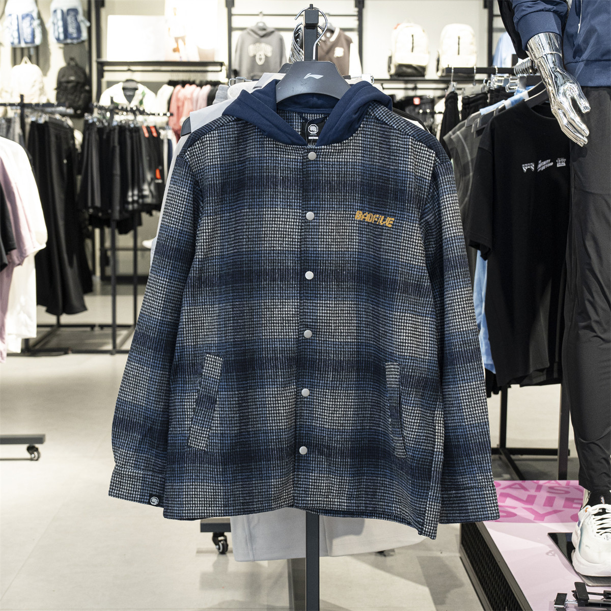 李宁反伍休闲外套男2025冬季新款