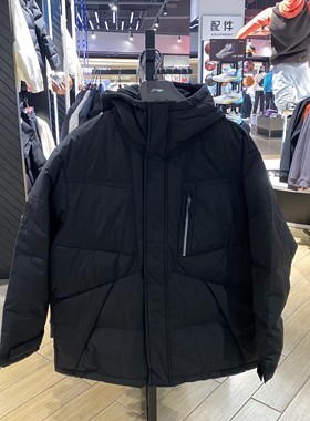 李宁羽绒服2023冬新款男子时尚潮流宽松连帽保暖鸭绒外套AYMT065