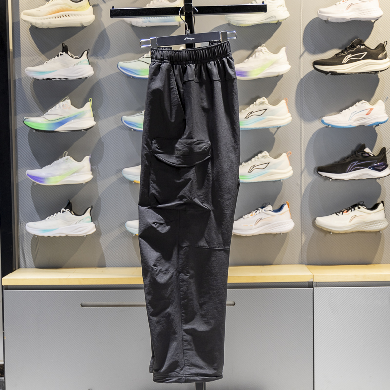 李宁直筒男子加绒保暖运动裤