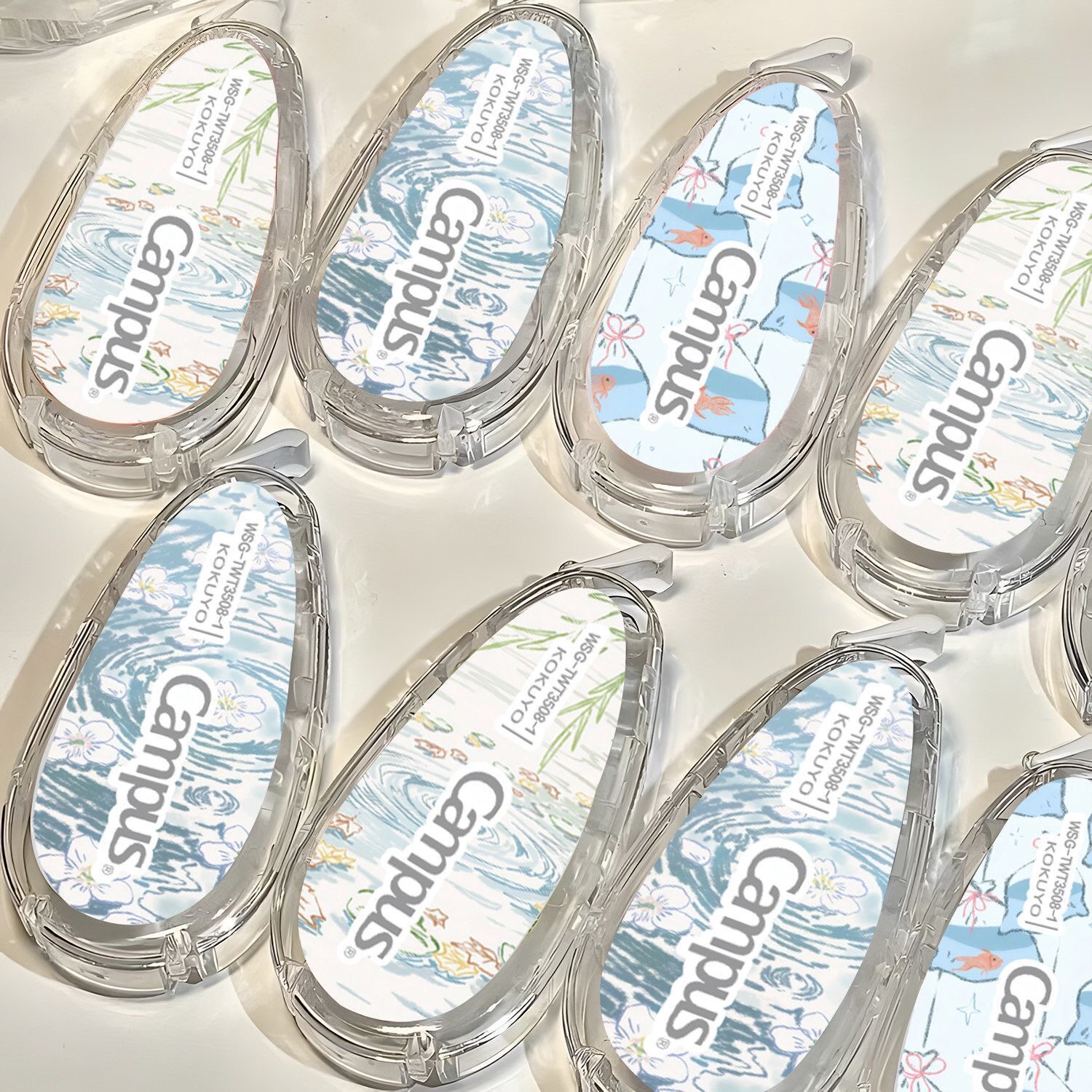 KOKUYO国誉金鱼浮水映花限定修正带campus涂改带初中生高