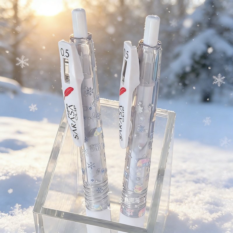 日本ZEBRA斑马JJ99冬日雪花羽毛按动中性笔ins高颜值波点款刷题笔,文具电教/文化用品/商务用品,中性笔,淘宝优惠券,粉丝福利购,淘宝优惠卷