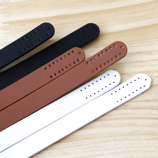 PU皮质手缝包带螺丝提手长手铃带女腋下包带手工diy菜篮子包配件