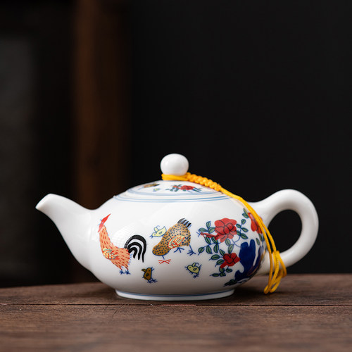 晨翔复古陶瓷中式茶壶