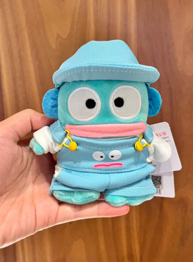 正版背带裤丑鱼汉顿公仔挂件毛绒玩具人鱼玩偶包包挂饰可爱礼物女