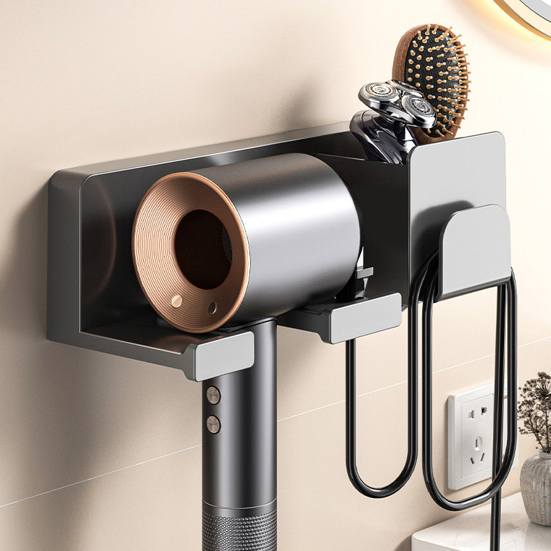 吹风机置物架免打孔卫生间壁挂电吹风支架子浴室风筒挂架收纳神器,家庭/个人清洁工具,吹风机置物架,淘宝优惠券,粉丝福利购,淘宝优惠卷