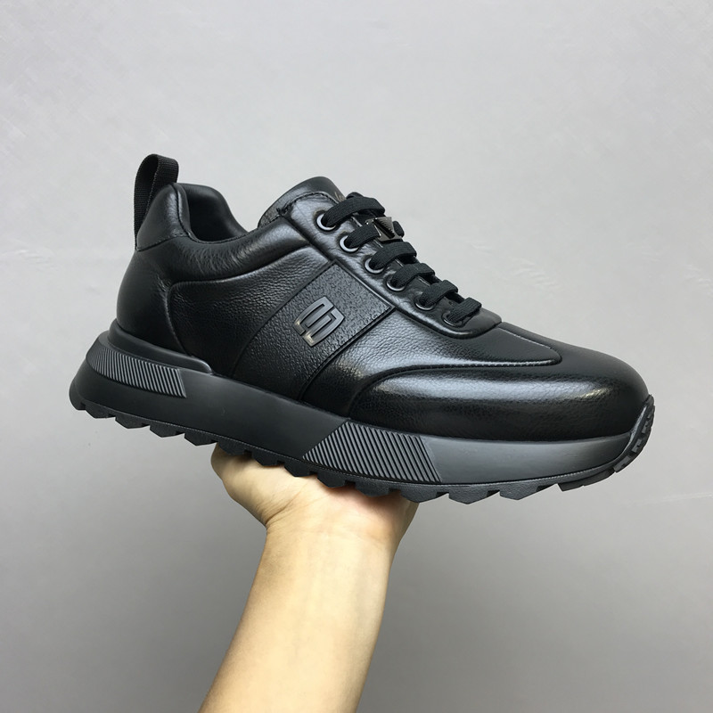 广州真皮男鞋新款潮流透气休闲鞋