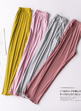 孕妇裤子春夏季装薄款外穿春秋款宽松莫代尔阔腿休闲裤打底裤长裤