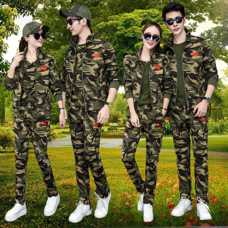 户外迷彩服卫衣三件套水兵舞秋季