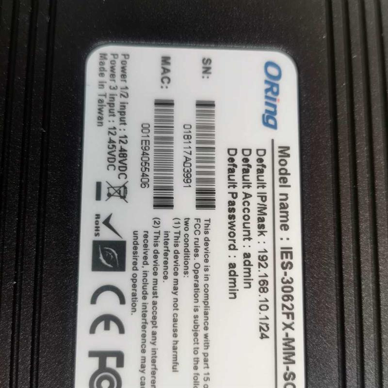 议价ORing工业级8口网管IES-3062FX-MM-SC交换机