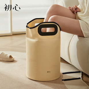 初心泡脚深桶保温按摩洗脚桶过小腿家用足浴桶便携式 可折叠泡脚袋