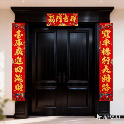 2026长辈喜欢的传统加厚植绒对联