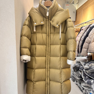 95白鸭绒韩版 时尚 面包服外套厚 羽绒服新女冬季 雅洛菲871长款